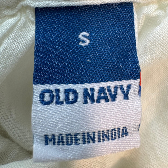 Old Navy All Day Maxi Swing Dress S Small Sleeveless Tasseled Colorblock Cottage - Picture 11 of 13